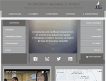 Tablet Screenshot of itsh.edu.mx